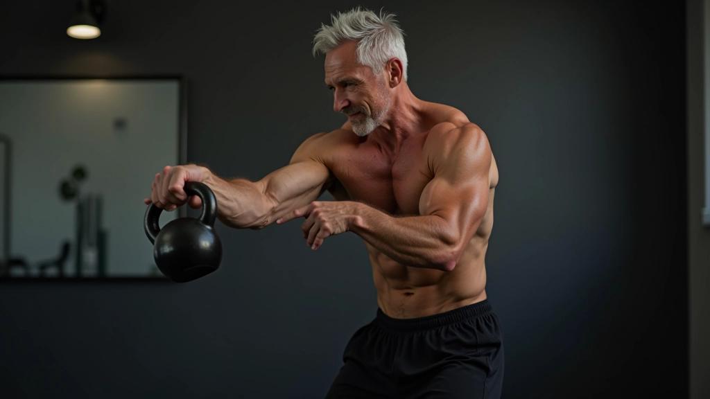 Sequential demonstration of kettlebell swing movement from setup through hip extension